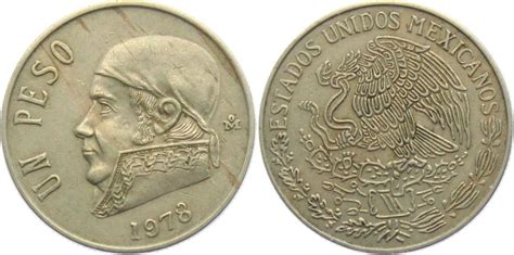 un peso 1978 coin value.